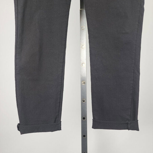 Bella Amore Made In Italy Black Straight Leg Cropped Pants Size S/M - Picture 5 of 10